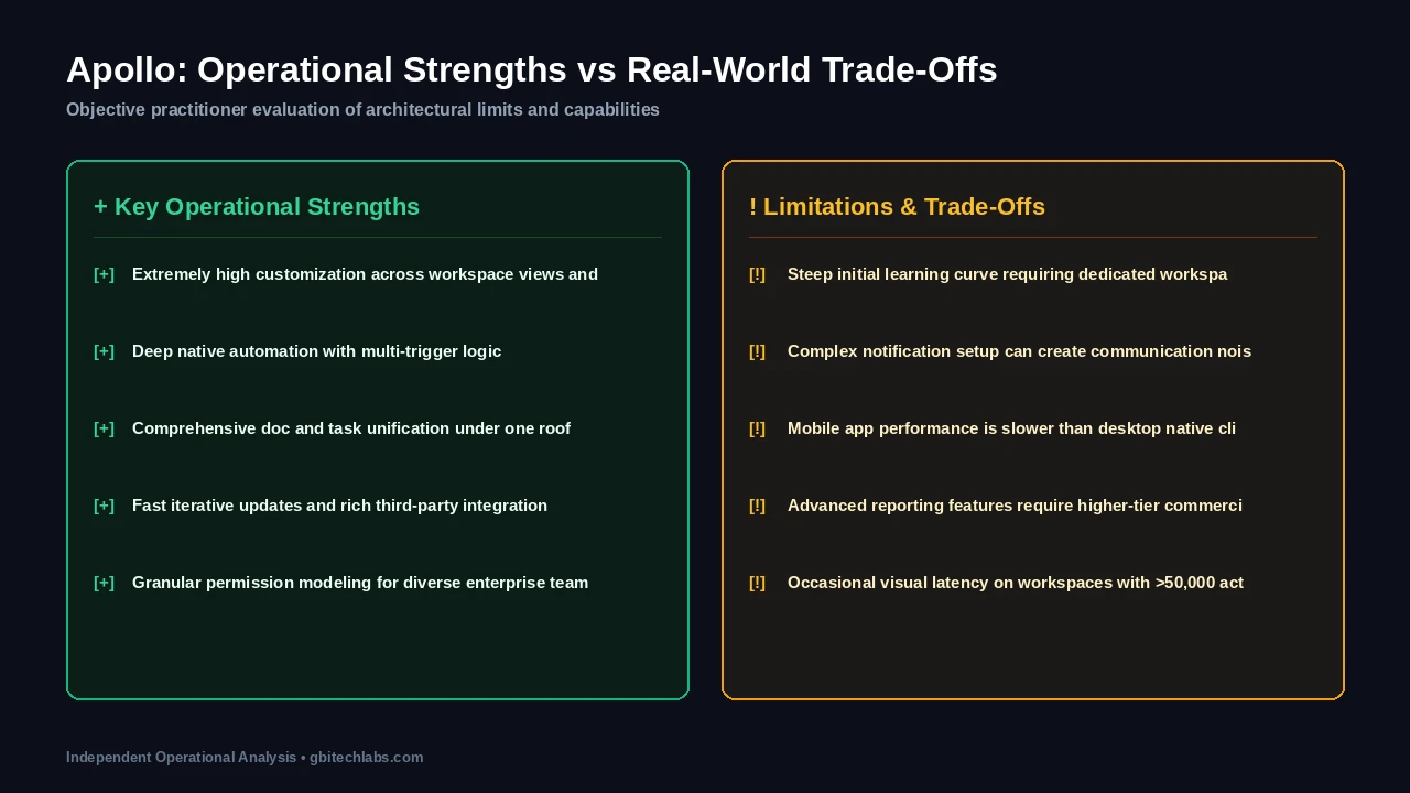 Apollo Strengths and Trade-Offs Breakdown